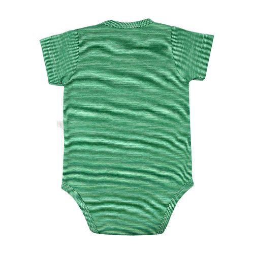 Body Bebê Malha Listrada Pontal Capt Awesome - Verde