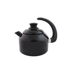 Chaleira Classica aço e esmaltada Preta - Agata 1.5 litros