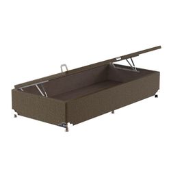 Box Baú Solteiro Probel Luxo Suede