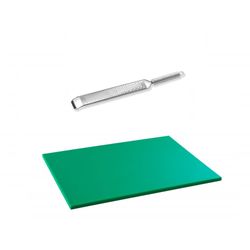 Zester duas Faces com Tabua de polietileno Verde