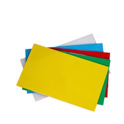Conjunto de 5 (cinco) tabuas LISAS polietileno - coloridas - 50 x 30