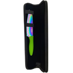Faca Titanium Santoku 7" - Estojo Case Courino Presente