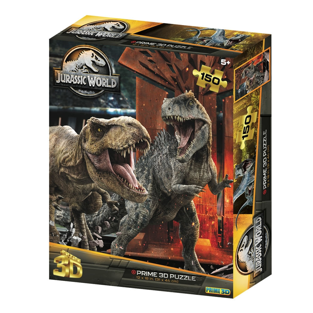 Kit Quebra Cabeça 3d Dinossauro Robô - T-rex E Triceratops
