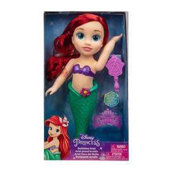 Boneca Princesas Disney Ariel Hora do Banho com Acessórios Multikids - BR2021