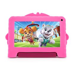 Tablet Patrulha Canina Skye com Controle Parental 4GB RAM + 64GB + Tela 7 pol + Case + Wi-fi + Android 13 + Quad Core Multi - NB422