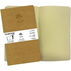 Caderneta Filibook KRAFT 30FL 21X12,5 MF
