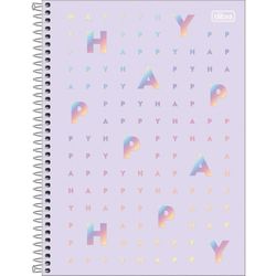 Caderno 10X1 Capa Dura 2020 HAPPY 160FLS.