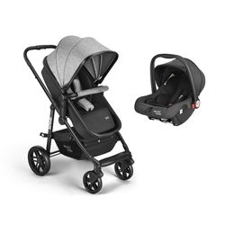 Combo Baby - Carrinho Passeio Beyond 2 em 1 0-15kgs e Bebê Conforto Class Multikids Baby - BB429K