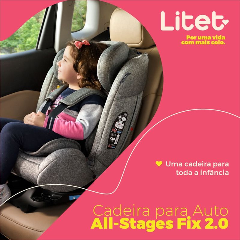 Cadeira para Auto 0-36Kg Isofix All Stages Fix 2.0 Cinza Cadeira para Auto 0-36Kg Isofix All Stages Fix 2.0 Cinza