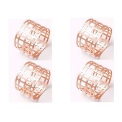 Anel, argola, porta guardanapo Catena Ouro Velho- 4 Unidades