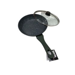 Frigideira indução rev. Ceramico 20cm Jade com tampa vidro