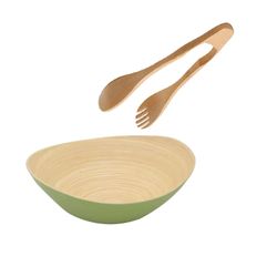 Saladeira de Bambu com 32 com Pegador 22- Ecologico