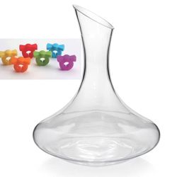 Decanter de 1,7 Litros mais 6 marcadores de taças