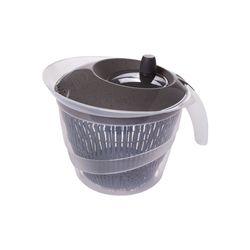 Secador de saladas manual 4 litros grande Cinza