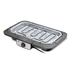 Churrasqueira Elétrica 220v-2000w c/ Controle de Temperatura e Grelha Inox Preta Inox Multilaser - CE132OUT [Reembalado]