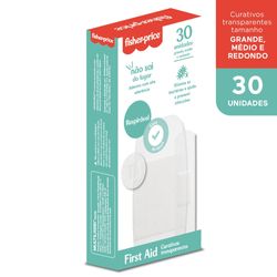 Curativo Transparente - Caixa Com 30 - Fisher Price - HC566X [Reembalado]
