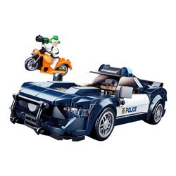 Blocos de Montar Carro de Policia 284 Peças Multikids - BR1460