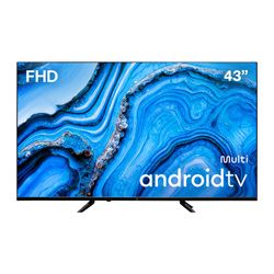 Smart TV 43” Multi DLED Android TV com Espelhamento de Tela 3 HDMI 2 USB Full HD - TL066M
