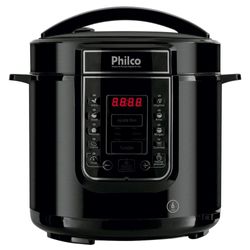 Panela De Pressão Digital 6l Inox Preta PPP01P Philco 110v