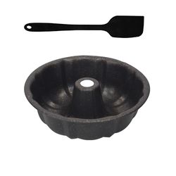 Forma para Flan Pudim bolo cone no meio com espatua