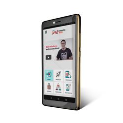 Smartphone ObaSmart 3 32GB para a 3ª Idade Dourado Obabox - OB018