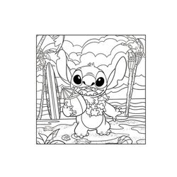 Livro de Colorir Stitch Comfy Relax