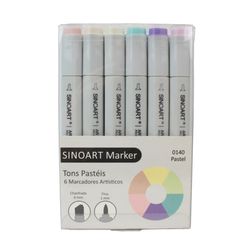 Marcador Artistico Sinoart Tons Pasteis